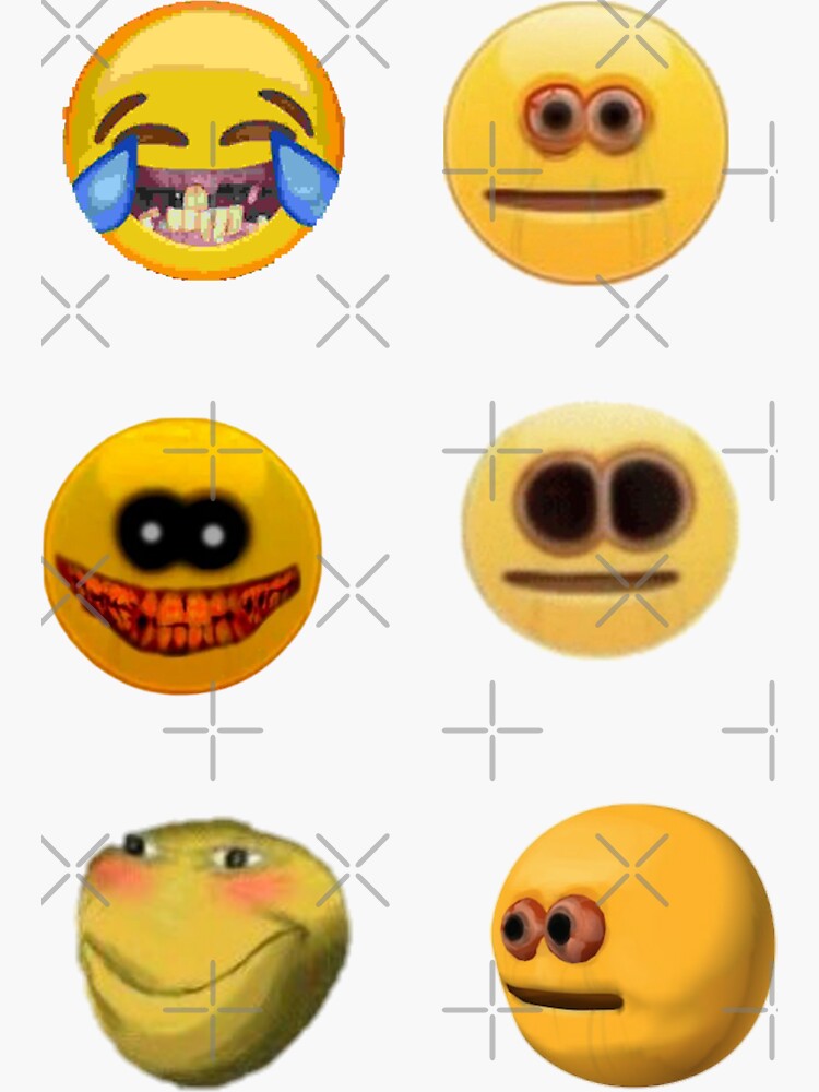 Cursed Emojis Pack Sticker for Sale by Kaito Designs