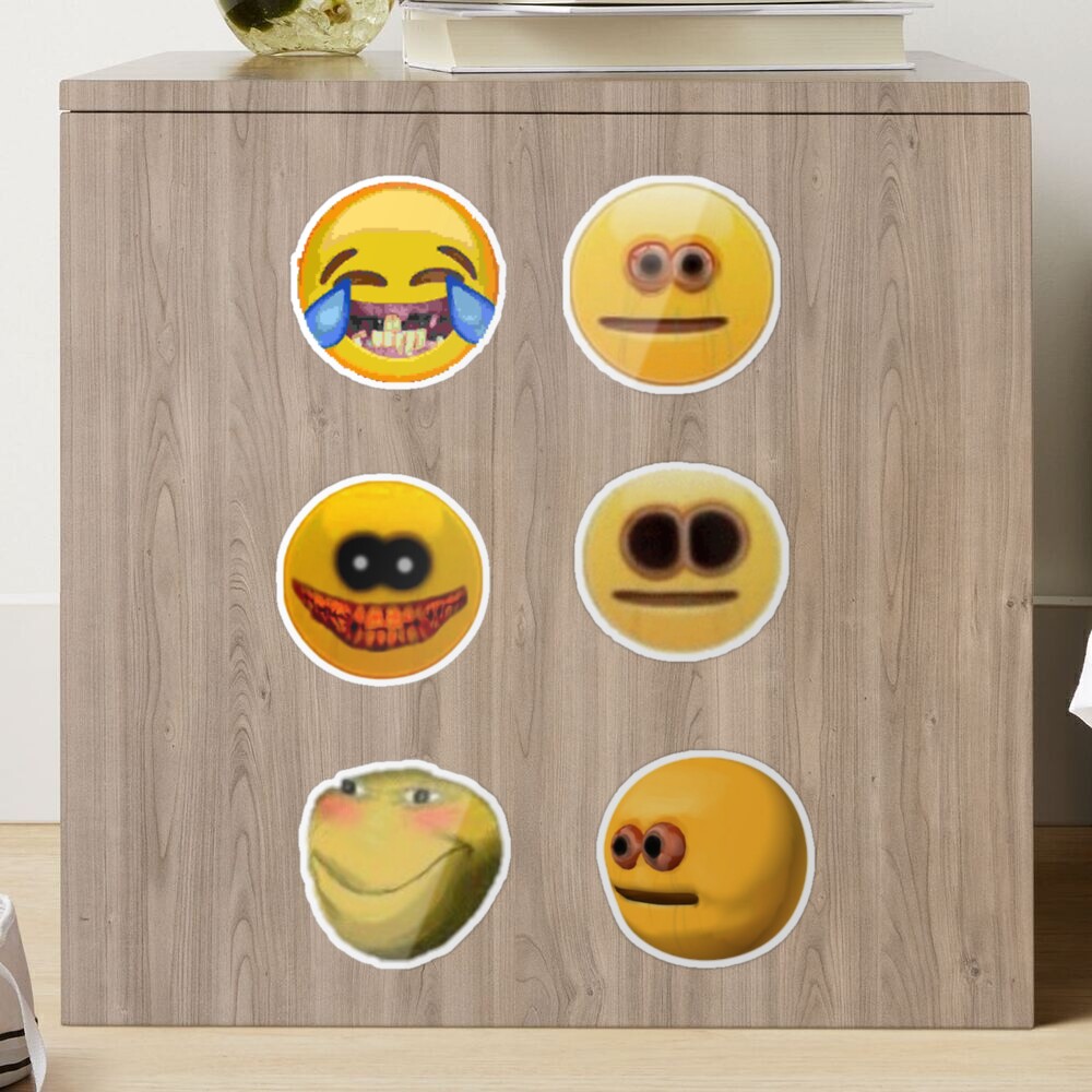 cursed emoji sticker pack Poster for Sale by Kaito Designs