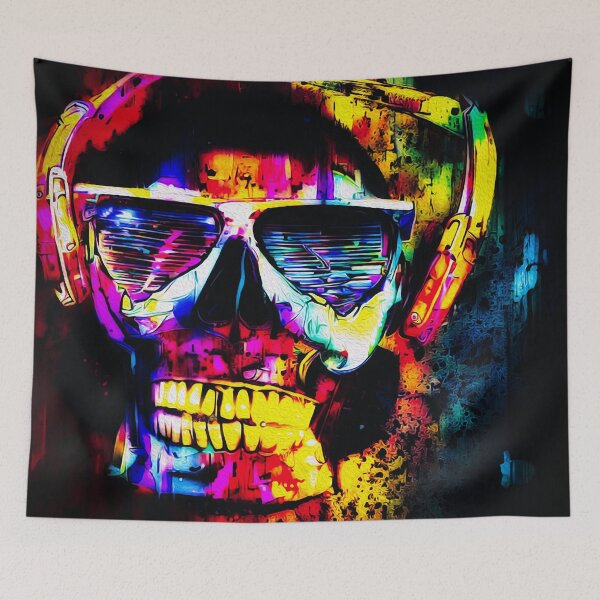 Item preview, Abstract Psycho Skull designed and sold by chaoticabstract.