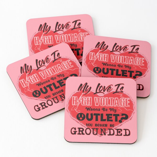 Item preview, My Love Is High Voltage VALENTINE (Plain Background) designed and sold by GatorDesign.