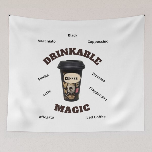 Item preview, Coffee the Drinkable Magic designed and sold by HanaiPrint.