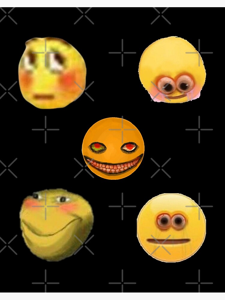 Cursed Emoji Meme Art Board Prints for Sale