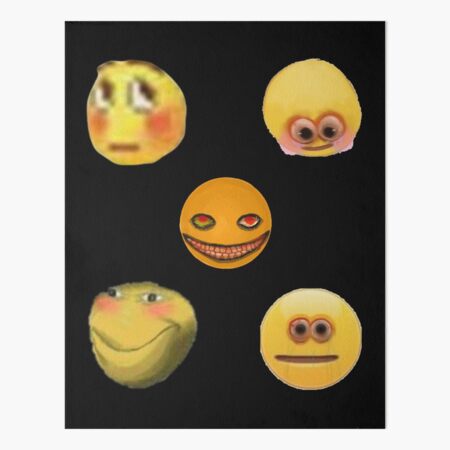 Cursed emoji funny emojis pack Poster for Sale by Kaito Designs