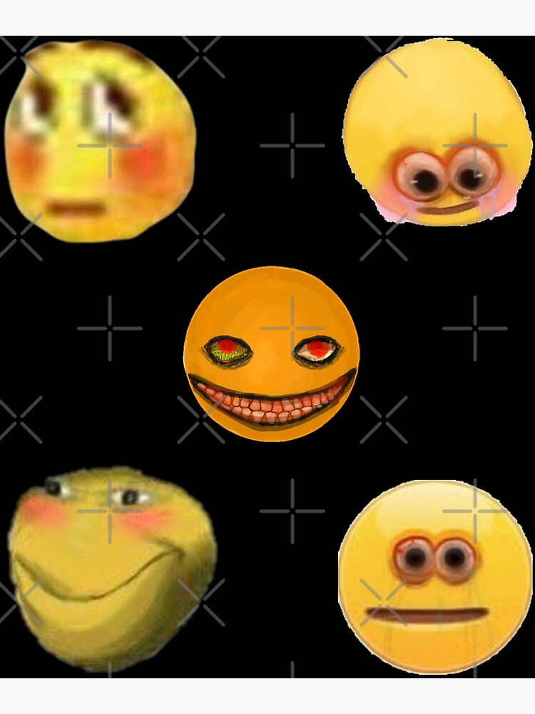 Cursed emoji funny emojis pack | Poster