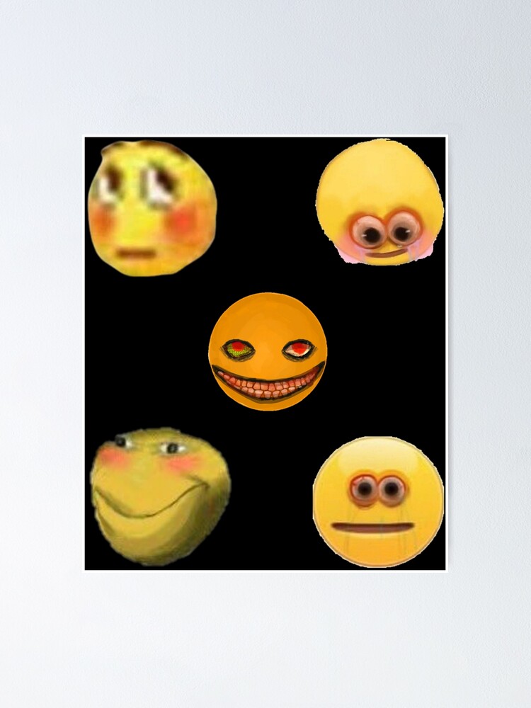 Cursed emoji funny emojis pack | Poster