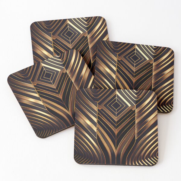 Item preview, Luxury Extreme Line Pattern Digital Painting designed and sold by CodeAndColors.