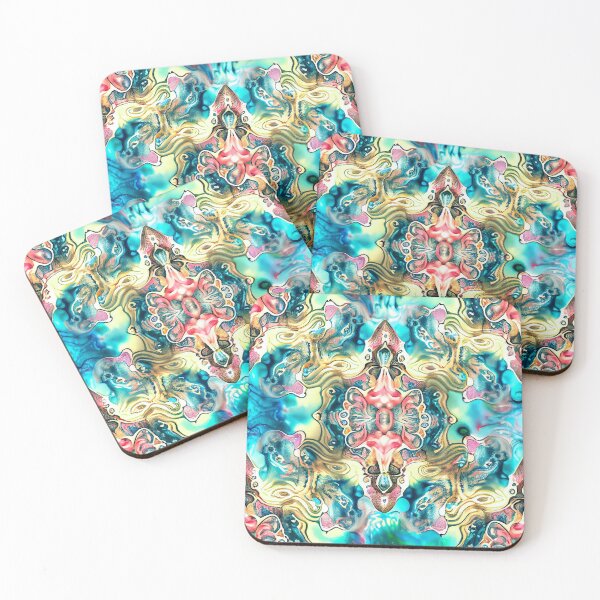 Item preview, Mystical Semi Abstract Organic Detailed California Chic Pattern Digital Painting designed and sold by CodeAndColors.