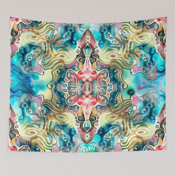 Item preview, Mystical Semi Abstract Organic Detailed California Chic Pattern Digital Painting designed and sold by CodeAndColors.