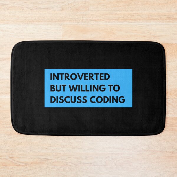 Item preview, introverted but willing to discuss coding designed and sold by TomorrowQuotes.
