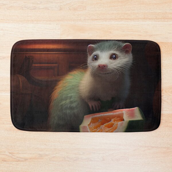 Item preview, The Ferrets Debacle with a Melon Digital Painting designed and sold by CodeAndColors.