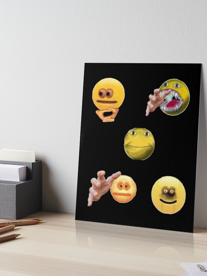 Cursed Emoji Pack Art Board Print for Sale by 45seals