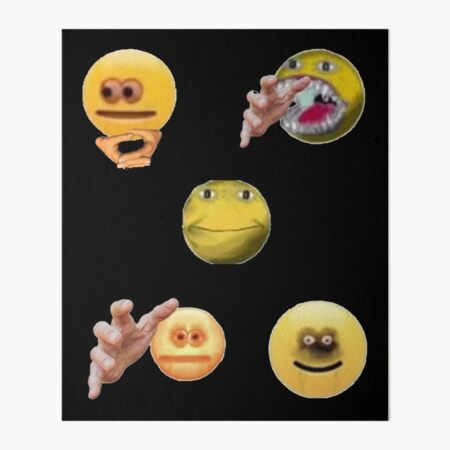 Cursed Emoji Pack Art Board Print for Sale by 45seals