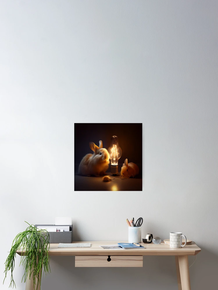 Thumbnail 2 von 3, Poster, Spectacle of Furry and bulbs Digital Painting designt und verkauft von CodeAndColors.