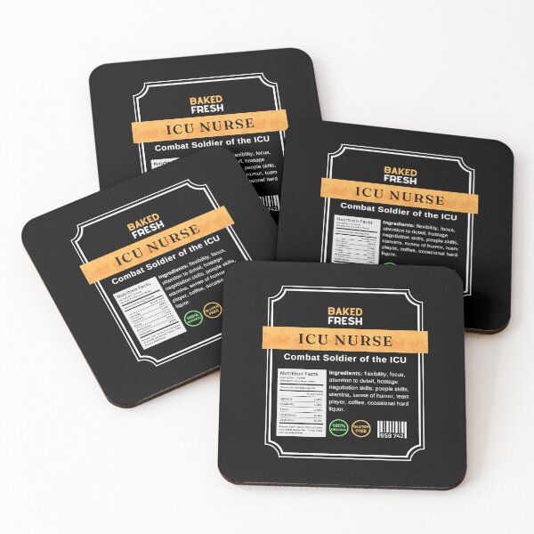 Item preview, ICU Nurse as a Food Label designed and sold by Glow Spring.
