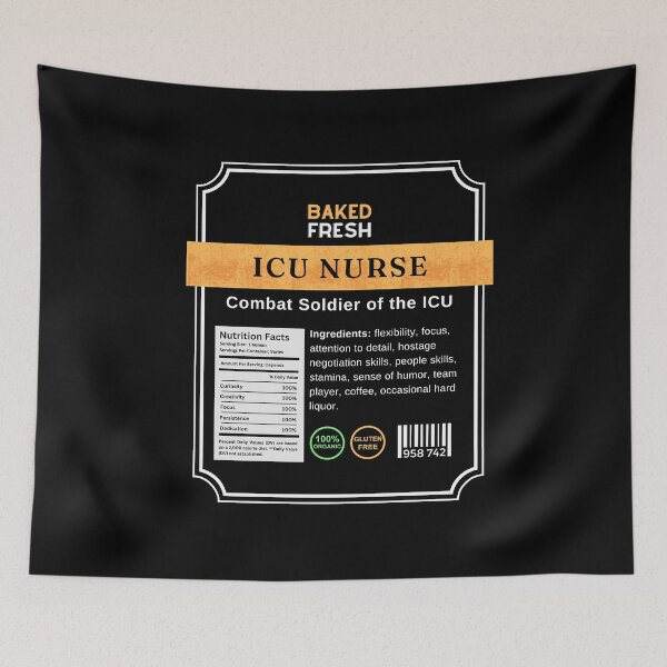 Item preview, ICU Nurse as a Food Label designed and sold by kiliteh.