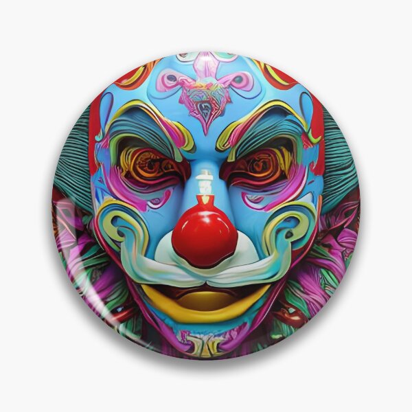 Item preview, Psychedelic digital concept art of a diabolical clown fullcolor designed and sold by MarcusPetrus.