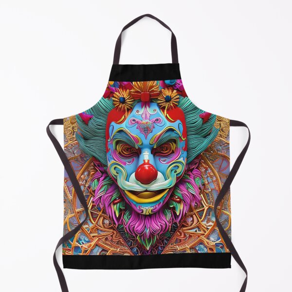 Item preview, Psychedelic digital concept art of a diabolical clown fullcolor designed and sold by MarcusPetrus.