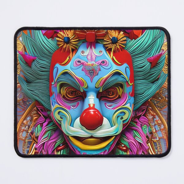Item preview, Psychedelic digital concept art of a diabolical clown fullcolor designed and sold by MarcusPetrus.