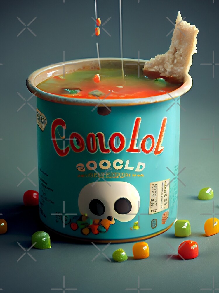 Thumbnail 3 von 3, Tuch, Childhood Soup-er Fun Digital Painting designt und verkauft von CodeAndColors.