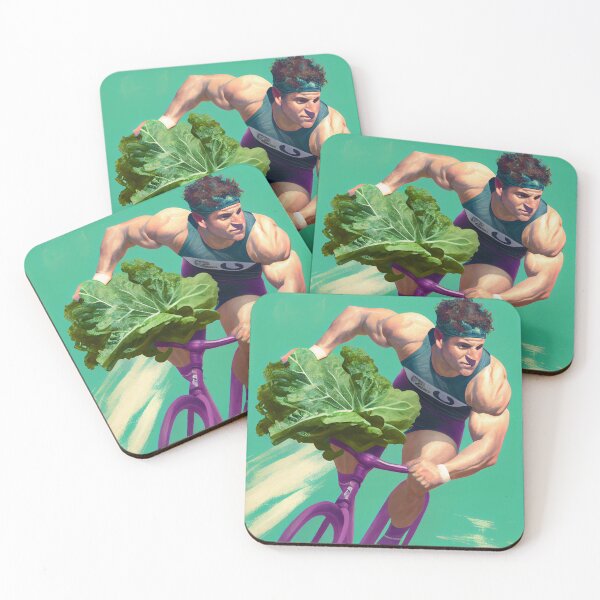 Item preview, Rugby Bicycle and Kale Digital Painting designed and sold by CodeAndColors.