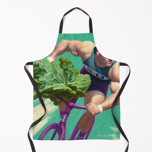 Item preview, Rugby Bicycle and Kale Digital Painting designed and sold by CodeAndColors.