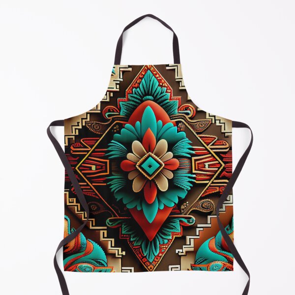 Item preview, Detailed Bold Southwestern Pattern Digital Painting designed and sold by CodeAndColors.