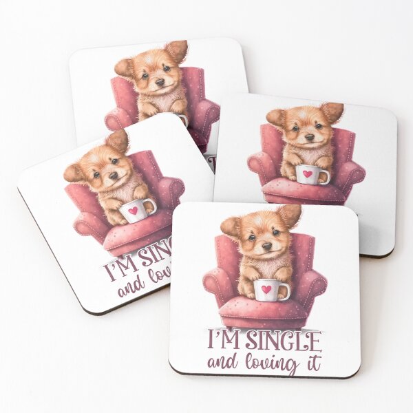 Item preview, Dog I'm Single and Loving It designed and sold by GoDesign1.