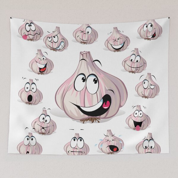 Item preview, Garlic, emoticons. Print.  designed and sold by Senior-Kuzmin.