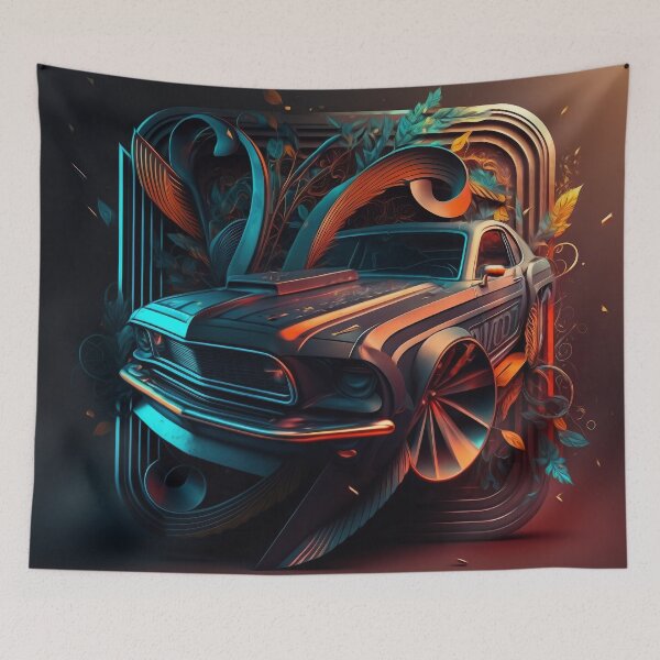 Item preview, Abstract Muscle Car designed and sold by chaoticabstract.