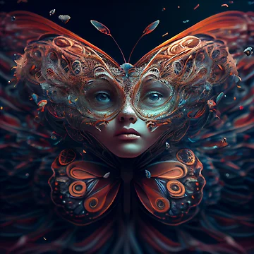 Vorschaubild zum Design Mesmerizing Metamorphosis Digital Painting von CodeAndColors