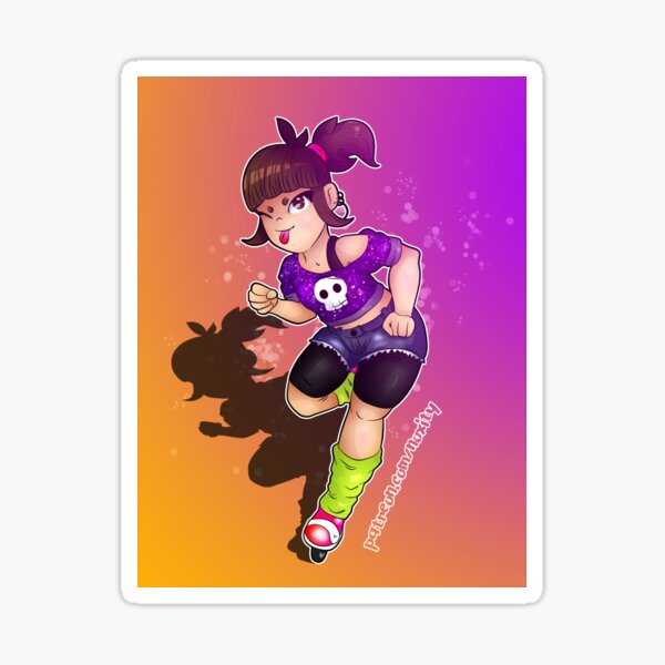 Roller Witch 80's style Sticker