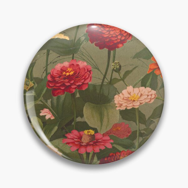 Item preview, Vintage Zinnia Flower Print, 1884 designed and sold by Vintage Wall Art.