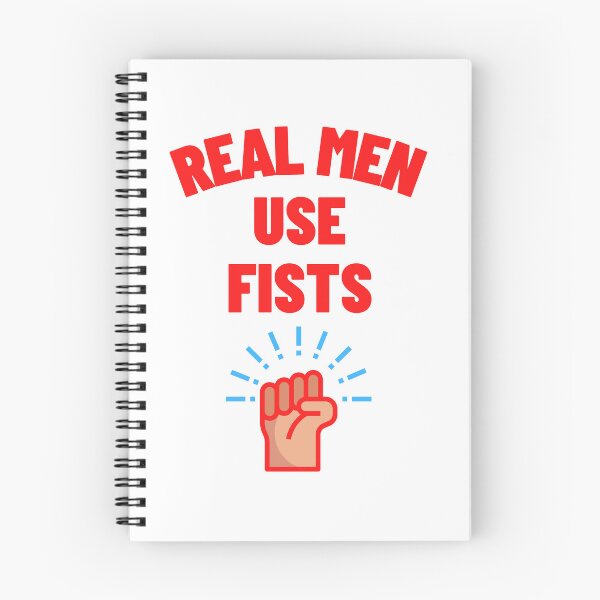 Item preview, Real Men Use Fists Sticker designed and sold by Helloboutique.