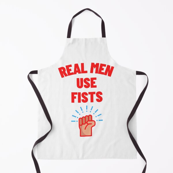 Item preview, Real Men Use Fists Sticker designed and sold by Helloboutique.