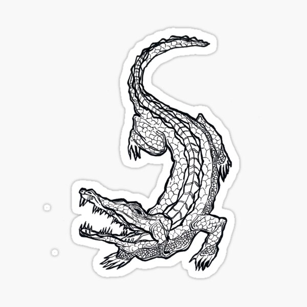 Buy Minimalist Crocodile set of 2 Crocodile Temporary Tattoo  Online in  India  Etsy