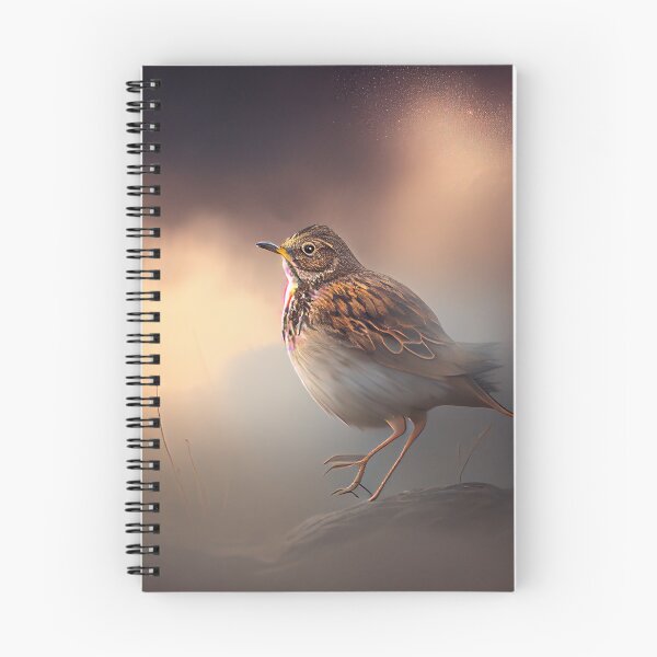 Item preview, Boisterous Skylark in Foggy Skies Digital Painting designed and sold by CodeAndColors.