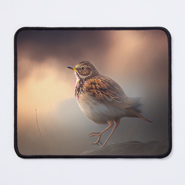 Item preview, Boisterous Skylark in Foggy Skies Digital Painting designed and sold by CodeAndColors.