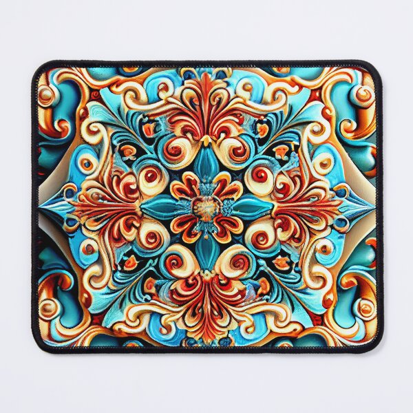 Item preview, Vivid Three Dimensional Divine Delicate New Mediterranean Pattern Digital Painting designed and sold by CodeAndColors.