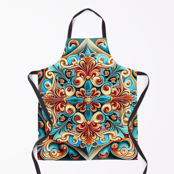 Artikelvorschau, Vivid Three Dimensional Divine Delicate New Mediterranean Pattern Digital Painting entworfen und verkauft von CodeAndColors.