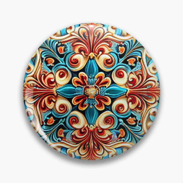 Artikelvorschau, Vivid Three Dimensional Divine Delicate New Mediterranean Pattern Digital Painting entworfen und verkauft von CodeAndColors.