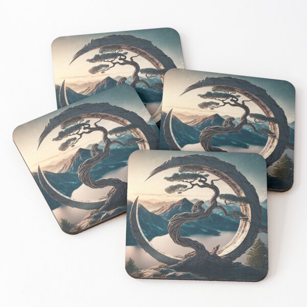 Item preview, Bonsai Tree Art-Enso Circle Bonsai Tree designed and sold by letsgetinspired.