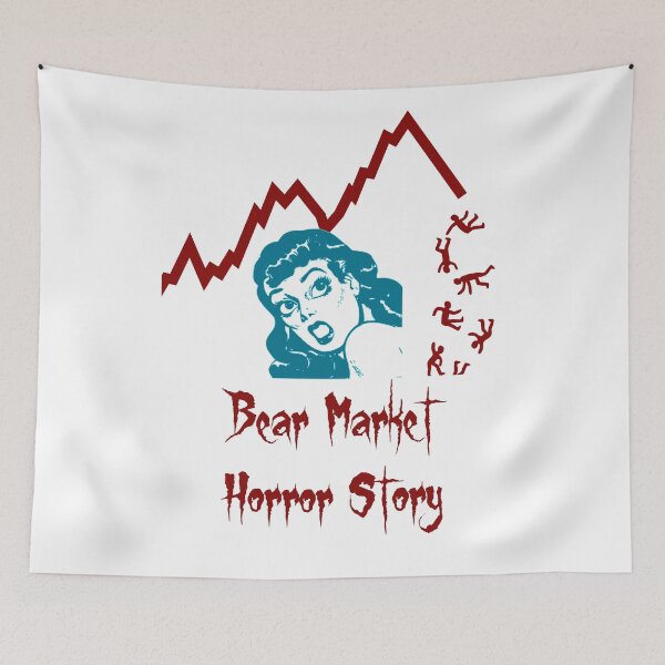 Item preview, 'Bear Market Horror Story' Recession Design - Stock and Crypto Trading Problems designed and sold by Ridiculam Toga.
