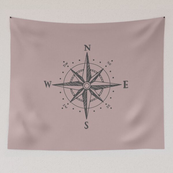 Item preview, Compass North South East West Retro Design Sailing Gift designed and sold by alenaz.