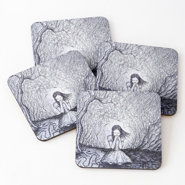 Item preview, Hope (Praying girl) designed and sold by Aquarelastudio.