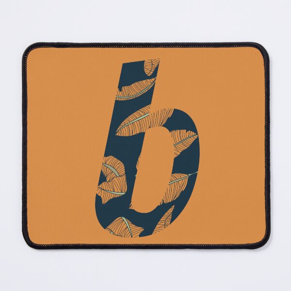 Item preview, Leaf/Feather Pattern Letter B Monogram: designed and sold by Gumblebee Design.