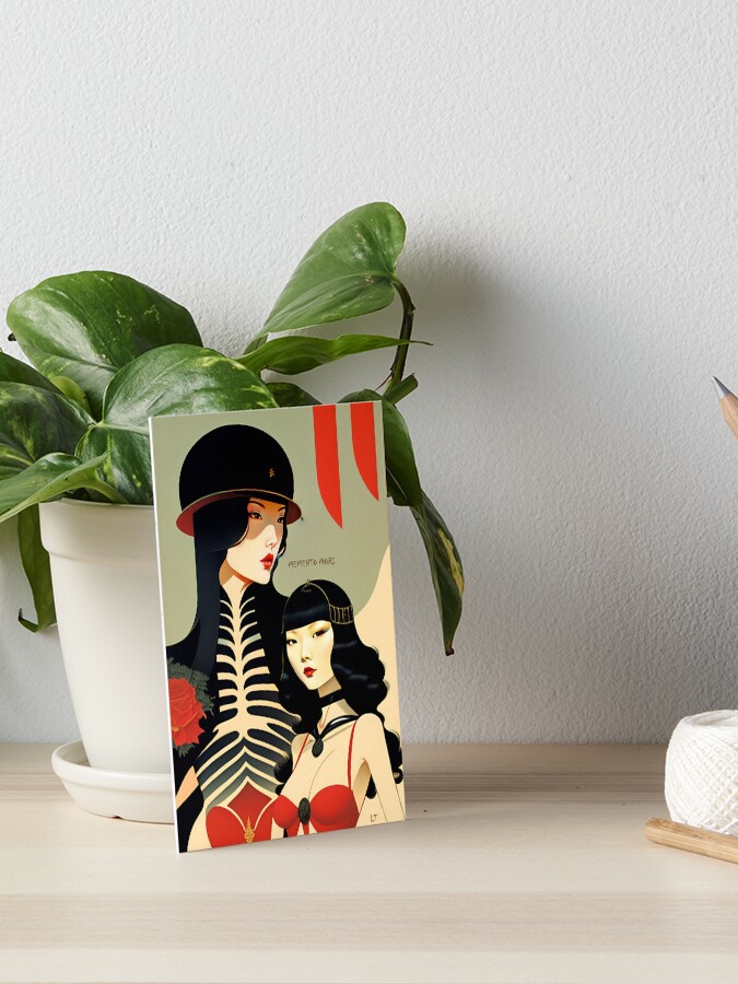 Thumbnail 1 von 2, Galeriedruck, Memento Mori in Red designt und verkauft von leviatansworks.