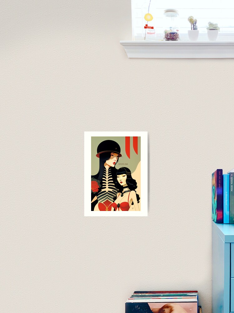 Thumbnail 2 von 3, Kunstdruck, Memento Mori in Red designt und verkauft von leviatansworks.
