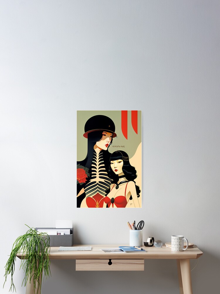 Thumbnail 2 von 3, Poster, Memento Mori in Red designt und verkauft von leviatansworks.