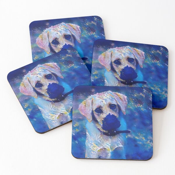 Artikelvorschau, Ein kühles mattes Gemälde aus goldenem Labrador. Labrador-Kunst. Labrador-Liebhaber entworfen und verkauft von Doggymadness.