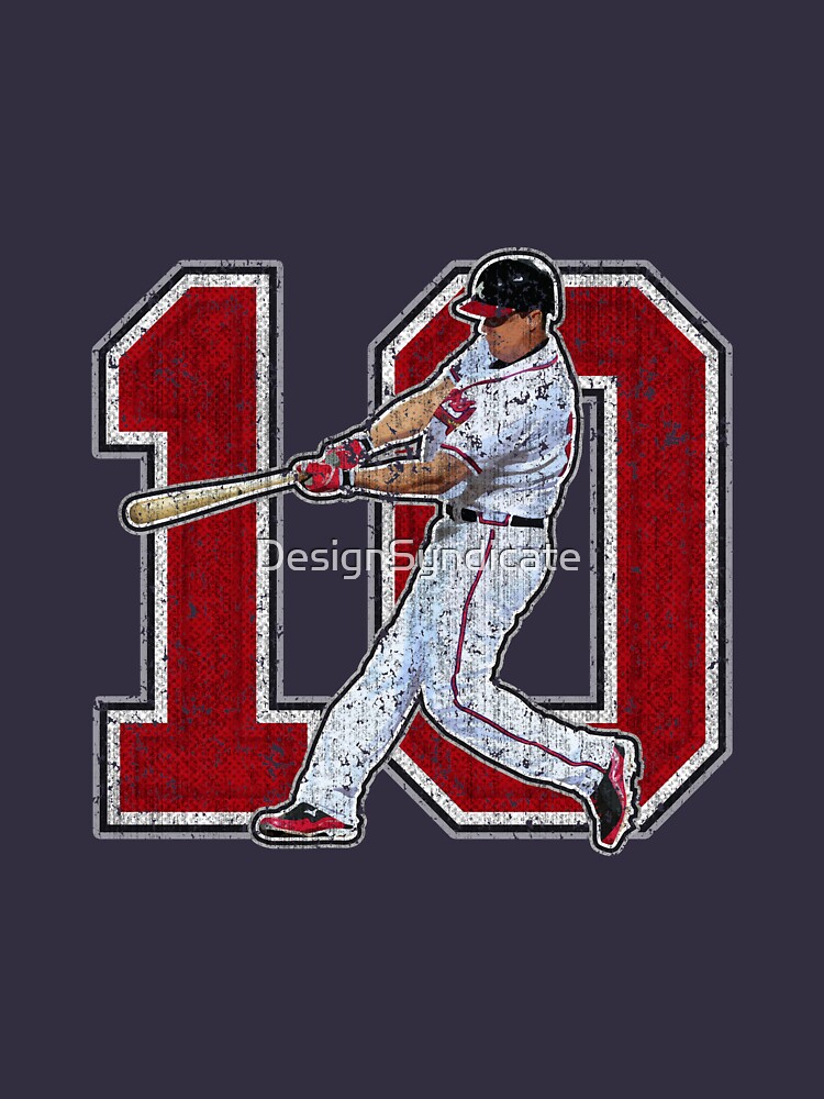 Vintage Atlanta Braves Russell Athletic Chipper Jones 10 